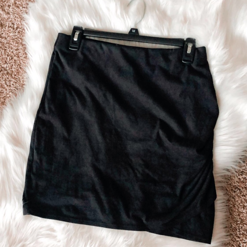 Navy Blue Mini Skirt